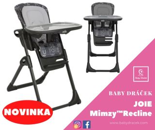 ✨ Pohodlí a bezpečí u jídla i hraní ✨ Dětská židlička JOIE Mimzy™ Recline roste s vaším miminkem a usnadní vám každodenní...